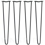 Noga stalowa z pręta 12 mm, typ Hairpin, czarna 35 cm - 3