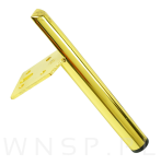 Noga stalowa PIN 15 CM, z blachą montażową, złota - 6