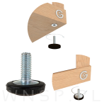 Regulator, nóżka, stopka meblowa  M8 x 22 mm - 5