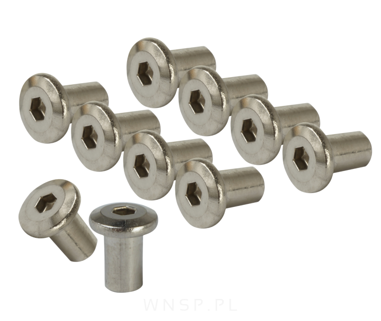 M5 X 8 mm, nakrętka Ericson płaska, stal nierdzewna