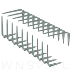 20x Wsporników do półki ściennej 150 x 125 mm, w kolorze srebrnym - 5