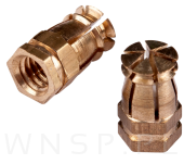 Mufa mosiężna M6 X 12 bez kulki rozporowej - 4