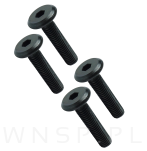 Wkręt metryczny z łbem walcowym M8 x 35 mm, ocynk czarny - 7