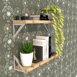 Wspornik do półki ściennej 2 sztuki 150 x 150 mm, biały - 3