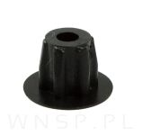 Zaślepka tworzywowa pod otwór Ø 5 mm - czarna - 3
