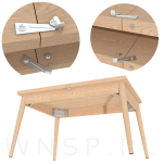 Haczyki do blatów 100 sztuk, zaczep spinający do wkładek stołu, klamra do blatu - 4