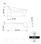 Haczyki do blatów 100 sztuk, zaczep spinający do wkładek stołu, klamra do blatu - 2