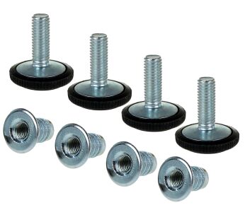Regulator, stopka meblowa M8 X 22 mm z mufą wbijaną  M8