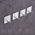 Haczyk, uchwyt, wieszak stal nierdzewna, samoprzylepny - 8