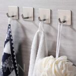 Haczyk, uchwyt, wieszak stal nierdzewna, samoprzylepny - 12