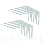 10x Wsporników do półki ściennej 250 x 200 mm, w kolorze białym - 5