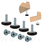 Regulator, stopka meblowa M6 X 15 mm z mufą wbijaną M6 - 4