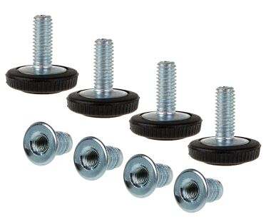 Regulator, stopka meblowa M6 X 15 mm z mufą wbijaną M6