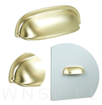 Uchwyt meblowy Valencia 64 mm mosiądz szczotkowany - 2