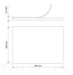 Podkładki filcowe A4 300 X 200 szary (1szt.) - 2