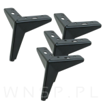 Noga meblowa GWIAZDA 13 cm, czarny mat - 9