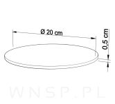 Mocny podkład pod tort Ø 20 cm okrągły MDF, dekoracja na urodziny sztywny jasno złoty - 3