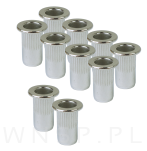 Nitonakrętka nierdzewna M5 x 13 MM, ryflowana z kołnierzem - 7
