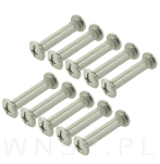 10 x Złącze meblowe śrubowe Ø 8 mm M6 (40 - 52 MM) do szafek, płyt meblowych - 3