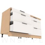 Uchwyt krawędziowy Lyon czarny, rozstaw 160 mm - 5
