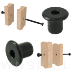 Nakrętka Ericsona M8 x 11,5, tulejka meblowa 100 sztuk do połączeń, łeb płaski, czarna - 6