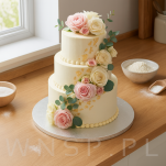 Mocny podkład pod tort Ø 28 cm okrągły MDF, dekoracja na urodziny sztywny srebrny - 3