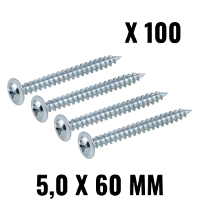 WKRĘT 5,0 X 60 MM PODKŁADKOWY DO DREWNA