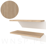 2x Półki do ściany, konsol, wsporników ściennych z płyty w dekorze dębu, 500 x 200 x 18 mm - 5