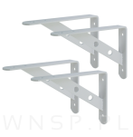 Wspornik 2 sztuki, konsola do półki ściennej, wiszącej 150 x 100 x 25 mm - 5