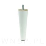 Zestaw nóżki proste 15 CM, białe, ze szpilką M8 X 25 MM + Blachy - 12
