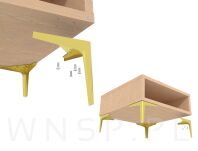 Noga meblowa szpilka typ V 15 cm złota - 8