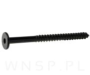 Wkręt HWI 6,3 X 80 mm, SW4, ocynk czarny - 6