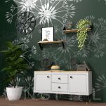 Noga stalowa prosta stożek 13 cm, z blachą montażową, czarna + mosiądz - 7