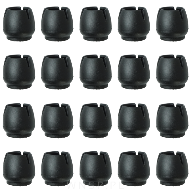 Nakładki na nogi 20 sztuk Ø 17 - 23 mm krzesła, meble, ochronne z filcem