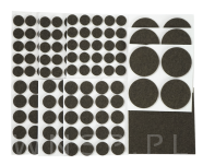 PODKŁADKI FILCOWE POD KRZESŁA, MEBLE, NOGI SAMOPRZYLEPNE ZESTAW 148 SZT BIAŁY FILC - 5