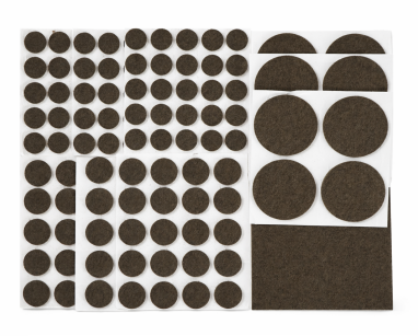 PODKŁADKI FILCOWE POD KRZESŁA, MEBLE, NOGI SAMOPRZYLEPNE ZESTAW 148 SZT BIAŁY FILC