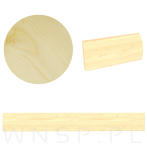 Listwa ścienna, na haczyki lub wieszaki 625 x 80 x 18 mm, lakier bezbarwny - 3