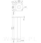 Noga meblowa Nuovo 18 cm złoty antyczny - 2