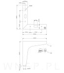 Nogi meblowe do komody szafki loft 13 cm zestaw z wkrętami - 2