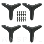 Nogi meblowe do komody szafki loft 13 cm zestaw z wkrętami - 5