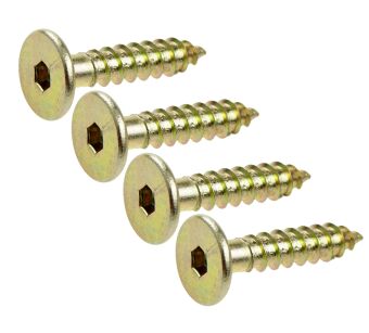 Wkręt HWI 6,3 X 40 mm, SW4, ocynk żółty