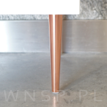 Noga stalowa stożek 18 cm cm, z blachą montażową, miedź - 5