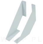 Nowoczesne wsporniki na krawędź półki ściennej 2 sztuki, FLEX 15 x 15 cm - 4