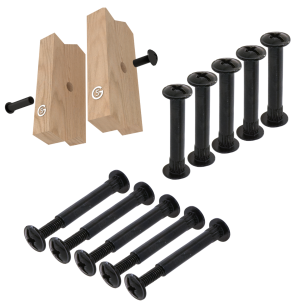 10 x Złącze meblowe śrubowe Ø 5 mm M4 (30 - 40 MM) do szafek, płyt meblowych