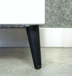 4x Noga bukowa skośna UNIQ 30 CM z blachą montażową - 4