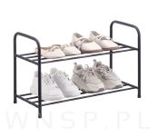 Stojak na buty regał organizer metalowy 2 półki loft do przedpokoju - 5