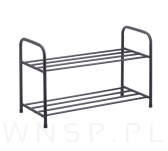Stojak na buty regał organizer metalowy 2 półki loft do przedpokoju - 3