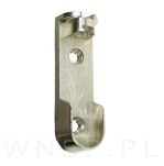 Wspornik drążka do szafy na 2 bolce i 1 otwór, Nikiel - 2