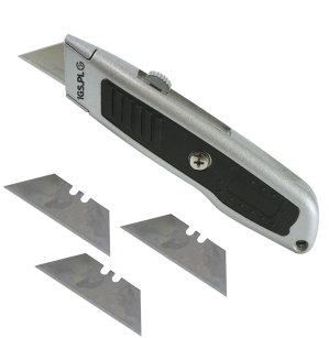 NÓŻ DO TAPET Z WYMIENNYM OSTRZEM TRAPEZOWYM NOŻYK TRAPEZOWY DO KABLI