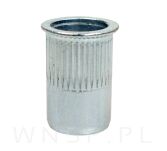 Nitonakrętka M6 x 14 MM, ryflowana, mini stożek - 3